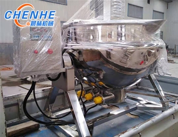 平板攪拌炒鍋裝車發貨了